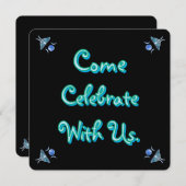 月のガ来ス祝月 招待状 (正面/裏面)