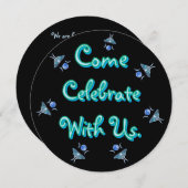 月のガ来ス祝月 招待状 (正面/裏面)