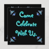 月のガ来ス祝月 招待状 (正面/裏面)