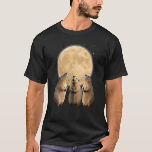 月のキャピバラで3人のキャピバラが泣きながら死んだ Tシャツ
