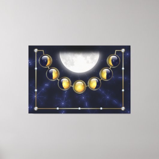 月のキャンバス印刷 キャンバスプリント (正面)