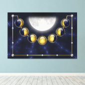 月のキャンバス印刷 キャンバスプリント (インサイチュ (ウッドフロア))