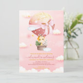 月のキリンの赤ちゃんシャワーの上 招待状 (スタンド正面)