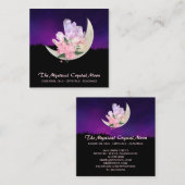 *~*月のクリスタルフローラランドスケープスクエアビジネス スクエア名刺 (正面/裏面)