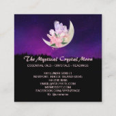 *~*月のクリスタルフローラランドスケープスクエアビジネス スクエア名刺 (裏面)