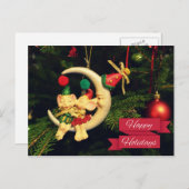 月のクリスマスのネズミ シーズンポストカード (正面/裏面)