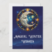 月のクリスマスを祈る魔法の冬 シーズンカード (正面)