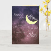 『月のグリーティング・感動的カード』 カード (黄色い花)