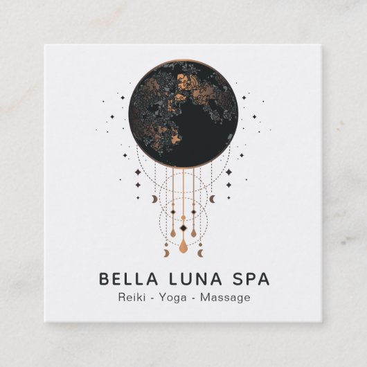 *~*月のコスモスムーンシャーマン宇宙 スクエア名刺 (正面)