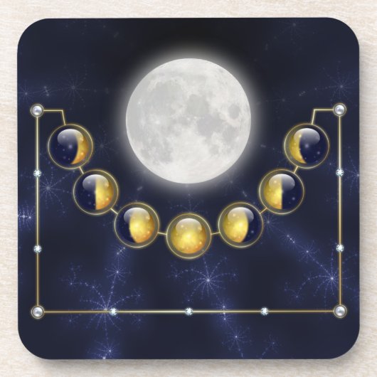 月のコルクコースターの生活の月 コースター (正面)