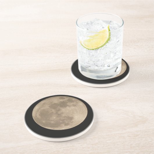 月のコースターの占星術の満月のギフト及び装飾 コースター (側面)