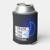 月のサインのタイポグラフィ画像のためのムーンアートのリーチ 缶クーラー (缶裏面)