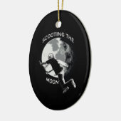 月のスクート – スタントスクーターセラミックオーナメント セラミックオーナメント (左)