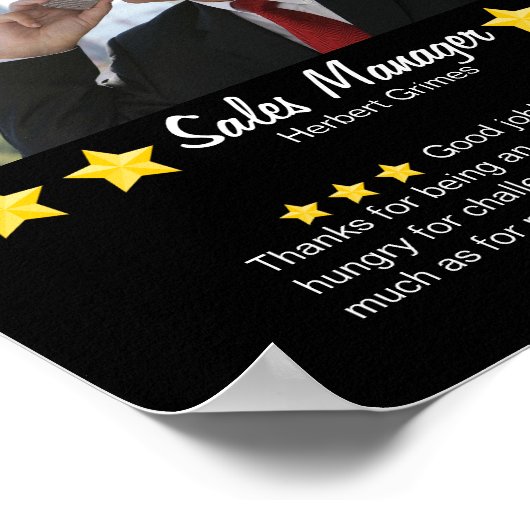 月のスター従業員の従業員 ポスター (角)