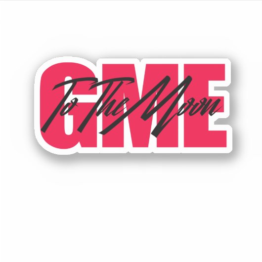 月のステッカーに移動 シール (正面)