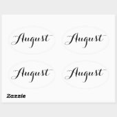 月のステッカー威厳がある: 楕円形シール (シート)