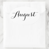 月のステッカー威厳がある: 楕円形シール (バッグ)