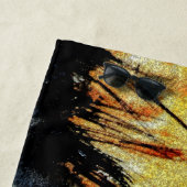 月のタオルにとりつかれた猫 ビーチタオル (インサイチュ)