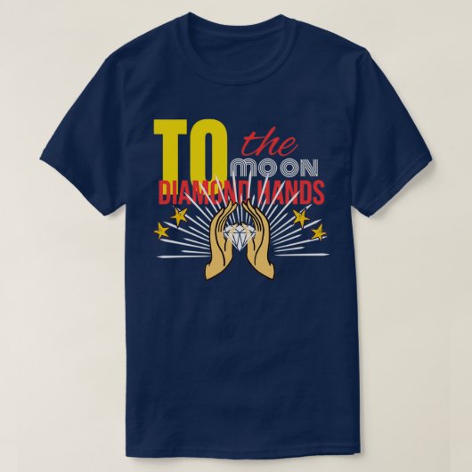 月のダイヤモンドの手4 Tシャツ (デザイン正面)