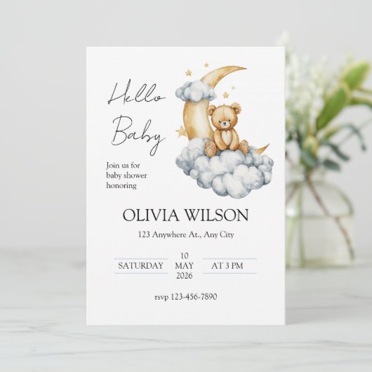 月のテディベアの夢 招待状 (スタンド正面)