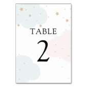 月のテーブル番号の上 テーブルナンバー (裏面)