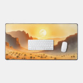 月のデスクマット – 月の美的段階、満月、 デスクマット (キーボード&マウス)