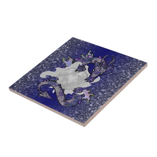 月のドラゴン タイル (側面)