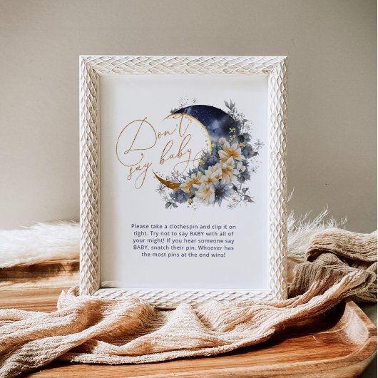 月のネイビー金ゴールドを越えてベビーゲーム ポスター