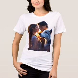 月のハウル：ウルフパック調和 トライブレンドＴシャツ