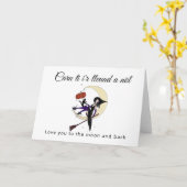 月のハロウィーンへの愛を歓迎 カード (黄色い花)