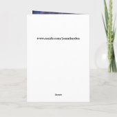 月のバレンタインのカードを渡した シーズンカード (裏面)