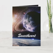 月のバレンタインのカードを渡した シーズンカード (正面)