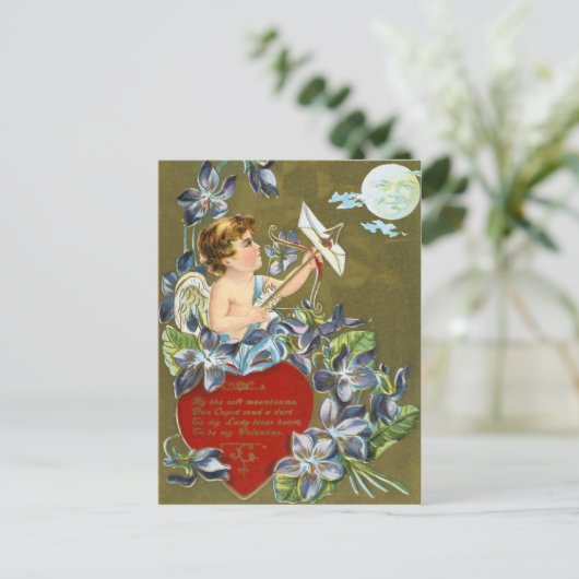 月のバレンタインの郵便はがきを撃って下さい シーズンポストカード (スタンド正面)