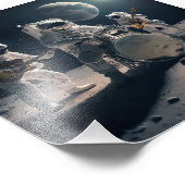 月のバンドの男 フォトプリント            (角)