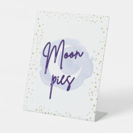 月のパイは2つの月のパーティーに署名 台座サイン