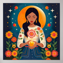 月のパンで母と祖先を讃える ポスター