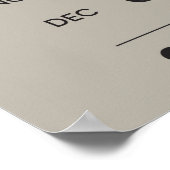 月のビジネスカレンダー 満月の愛情 ポスター (角)