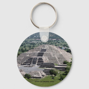 月のピラミッド、Teotihuacan、メキシコ キーホルダー
