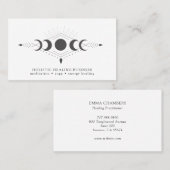 月のフェーズ癒し開業医の名刺 名刺 (正面/裏面)