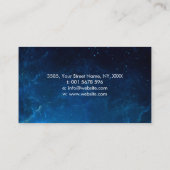 月のフェーズ – 星雲の名刺 名刺 (裏面)