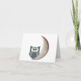 月のフクロウ カード