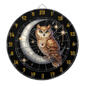 月のフクロウ ダーツボード (正面)