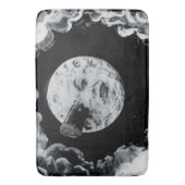 月のフランスのな無声映画のクラシックへの旅行 バスマット (正面縦)