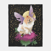 月のフリースブランケット3サイズに私を飛ぶ フリースブランケット (正面)