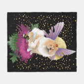 月のフリースブランケット3サイズに私を飛ぶ フリースブランケット (正面(横))