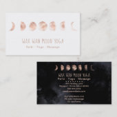 *~*月のフル·ワックスWanバラ金ゴールド月相 名刺 (正面/裏面)