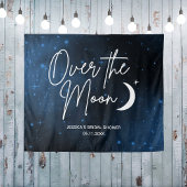 月のブライダルシャワー背景パーソナライズされた タペストリー