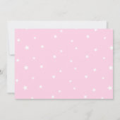 月のベビーの写真の誕生日にわたる牛 招待状 (裏面)