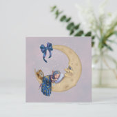 月のベビーの小妖精や小人 招待状 (スタンド正面)