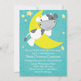 月のベビーシャワーの招待状に 招待状